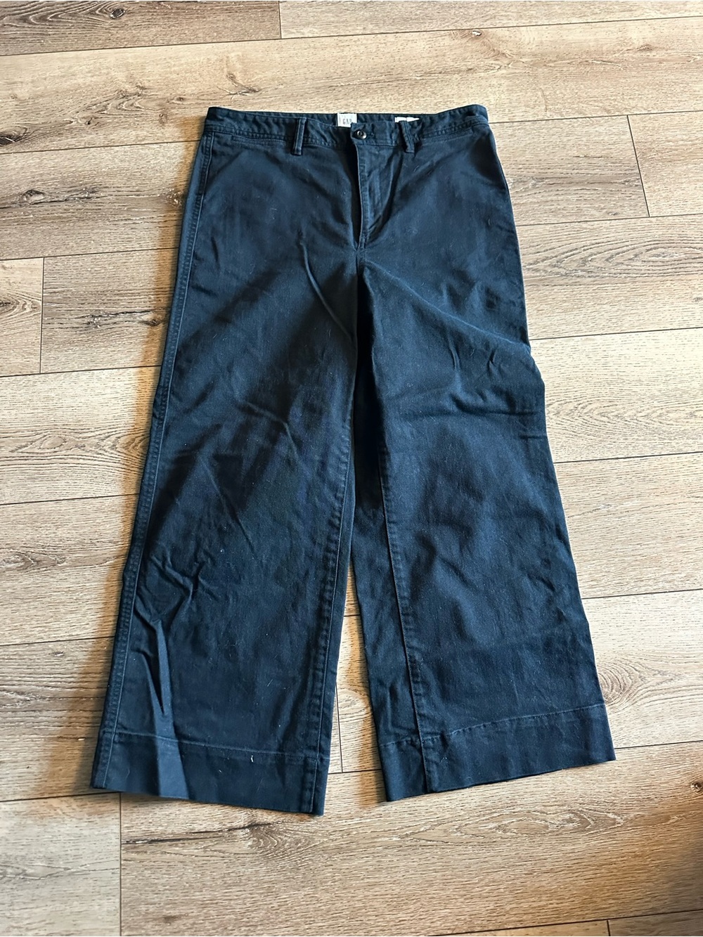 GAP Black Wide-Leg Chinos